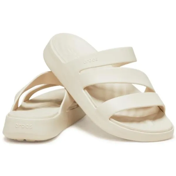 כפכפי קרוקס פלטפורמה לנשים Crocs getaway platform Strappy Stucco W 209587-160