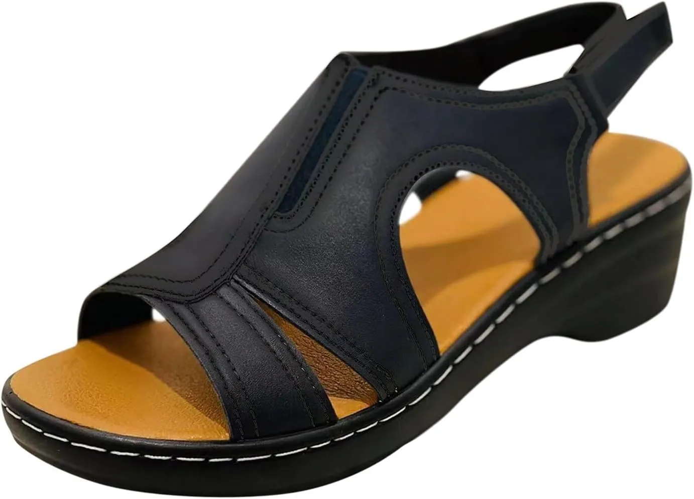 Arch Support Slippers Women Orthopedic Open Toe Wide Width Sandals Comfortable Summer Walking Slides