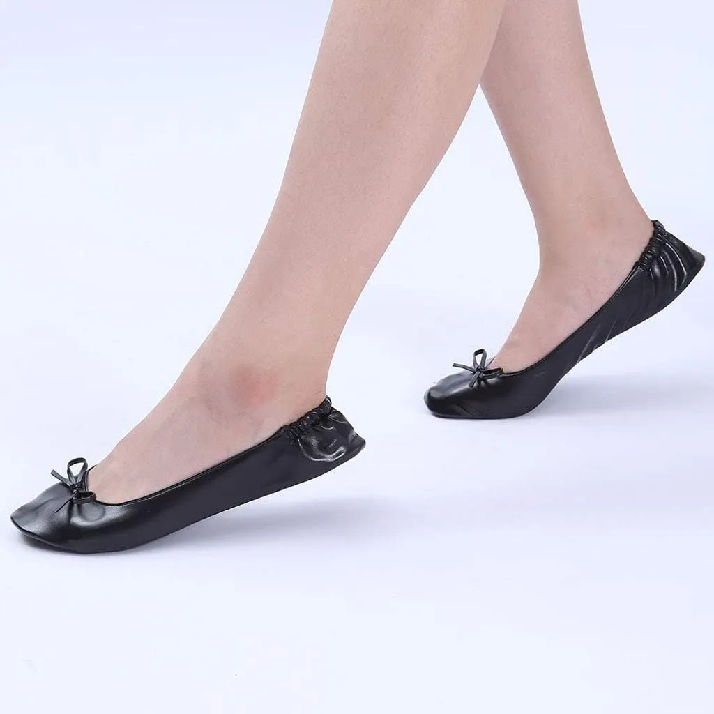 Ballet Shoes Foldable Flat Dance Shoes Party Roll Travel Slipper Women Portable Women's slipper Women's Slippers Size 11