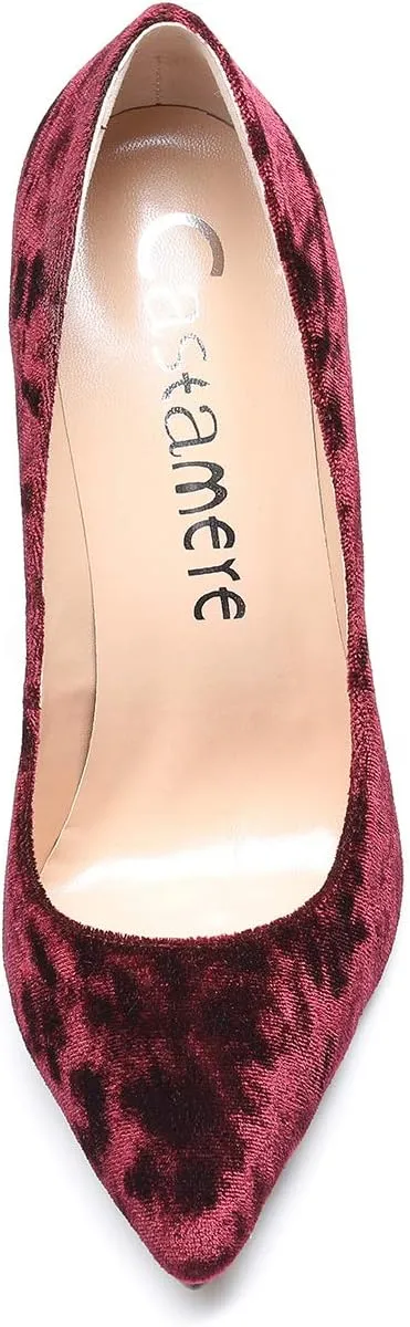 Castamere Women's High Heels Slip-On Pumps Pointy-Toe Elegant Stilettos Wedding Party Sexy Heel Shoes 12CM Heels Pump