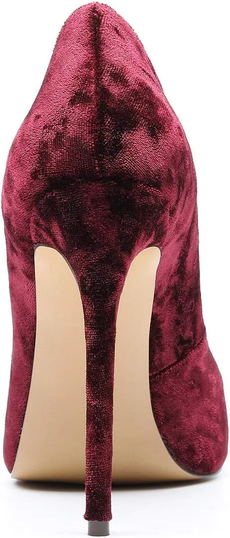Castamere Women's High Heels Slip-On Pumps Pointy-Toe Elegant Stilettos Wedding Party Sexy Heel Shoes 12CM Heels Pump