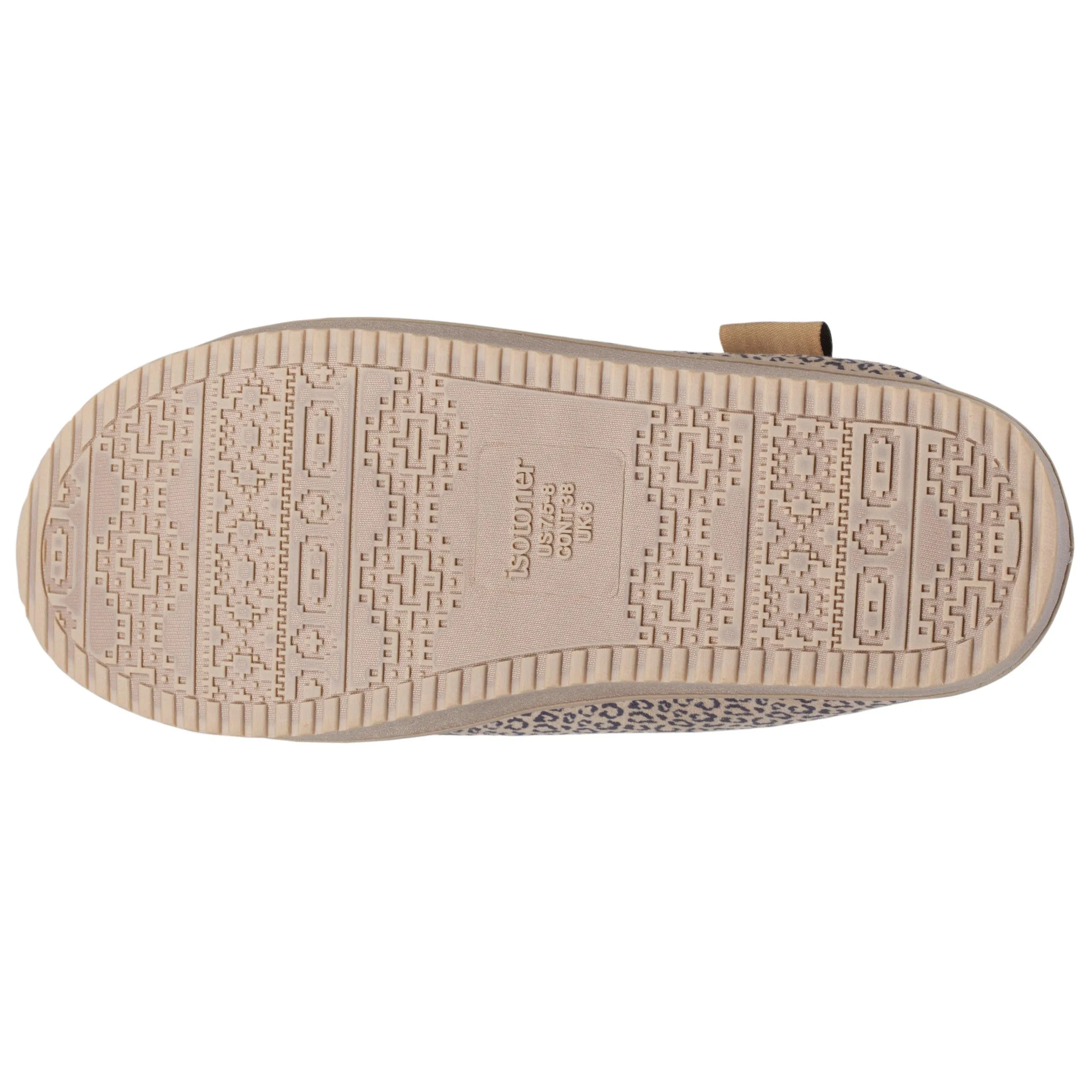 Chaussons mules plateforme Femme Léopard