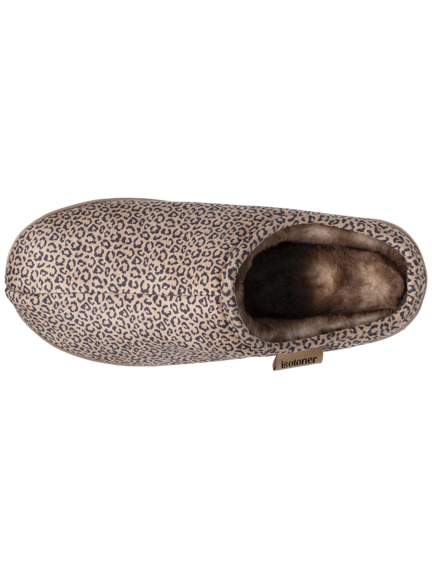 Chaussons mules plateforme Femme Léopard