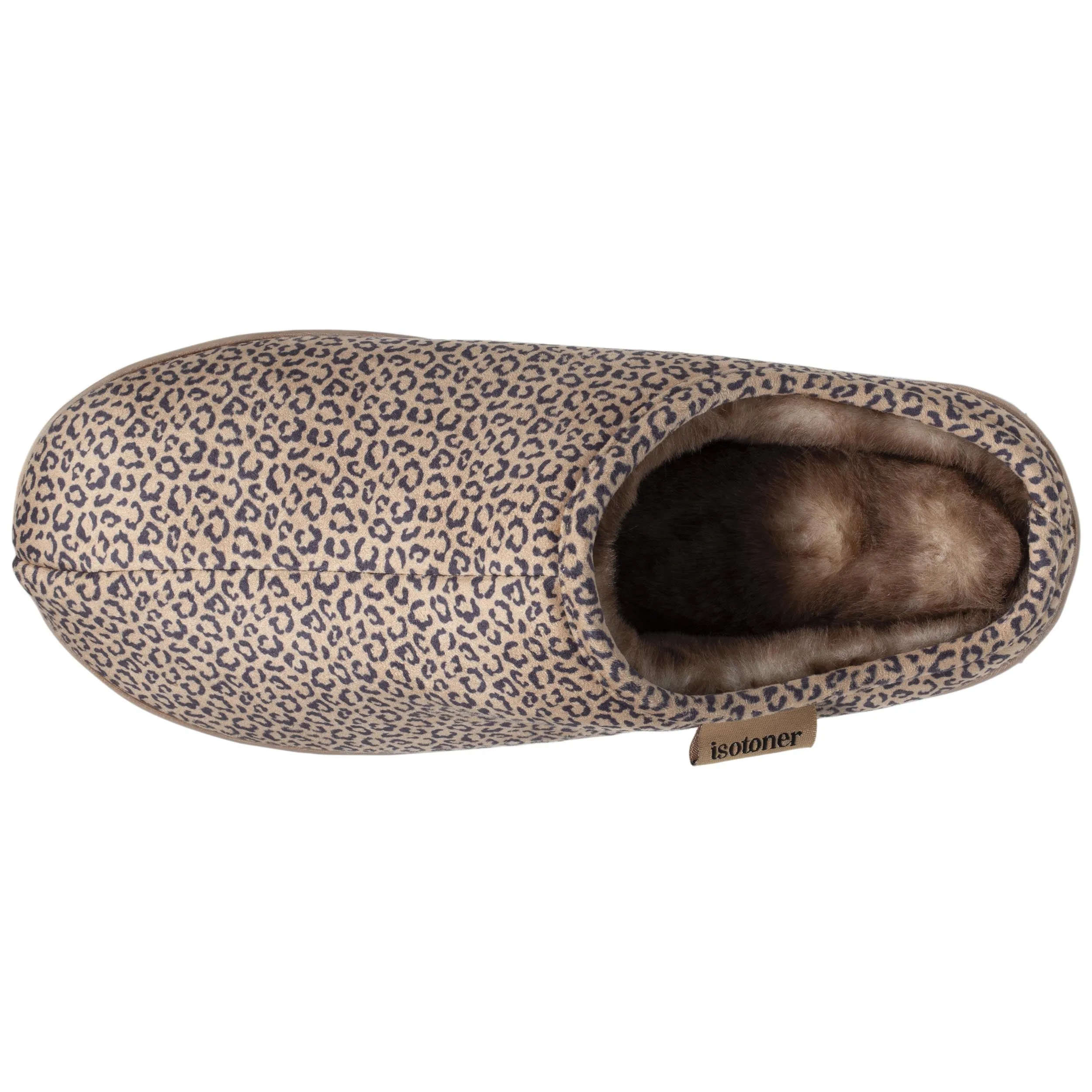Chaussons mules plateforme Femme Léopard