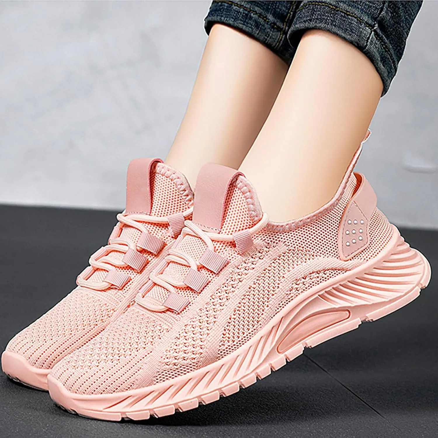 Dress Shoes for Women White Sneakers Men Wide Loafers for Women 2024 Closed Back Lightweight Breathable Christmas Tennis Shoes Women's Wide Loafers