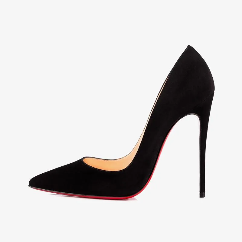 Elegant Suede Upper Pumps with 120mm Heel