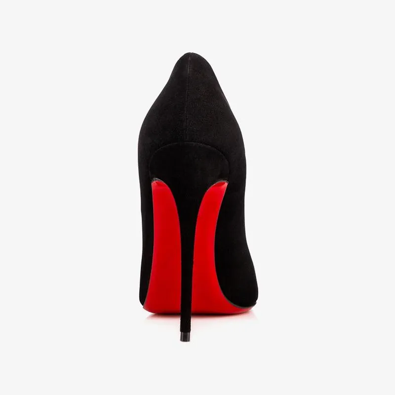 Elegant Suede Upper Pumps with 120mm Heel