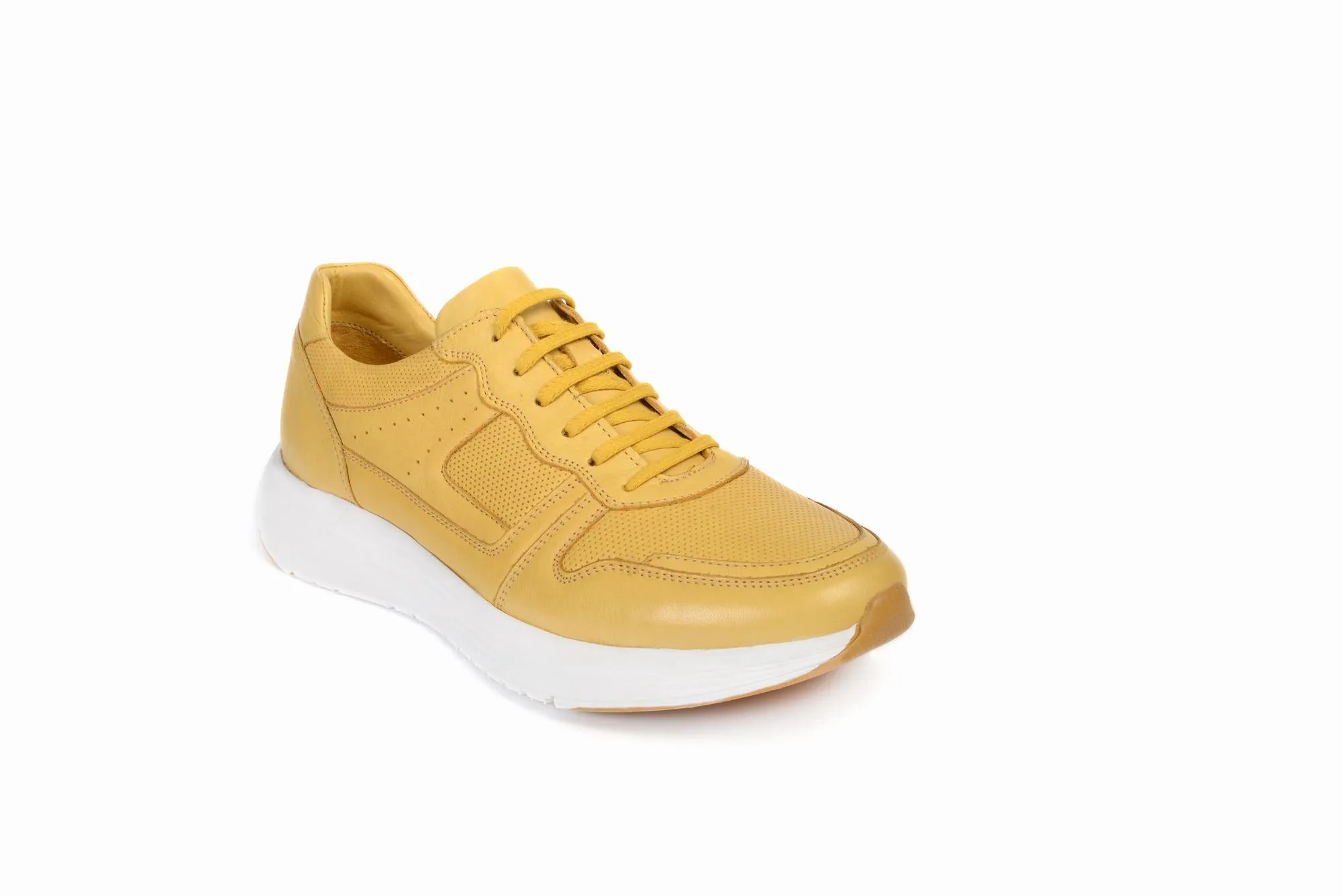 FOOT FEDERATION MOC-TOE LACE-UP MENS SNEAKER YELLOW