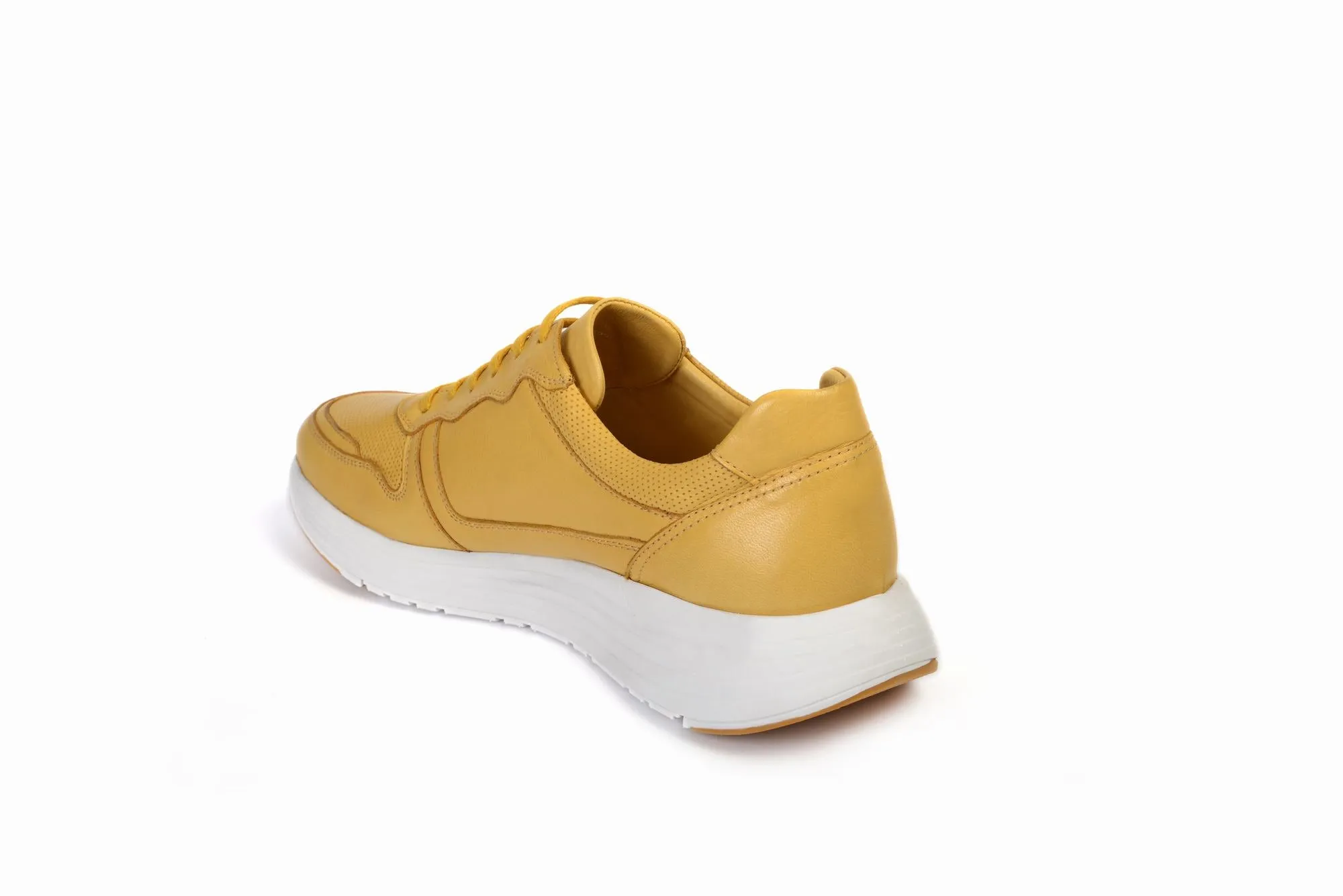 FOOT FEDERATION MOC-TOE LACE-UP MENS SNEAKER YELLOW