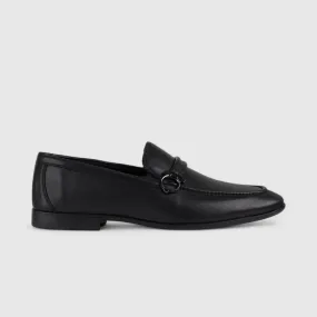 Formales Leather Loafers Black 678A-53