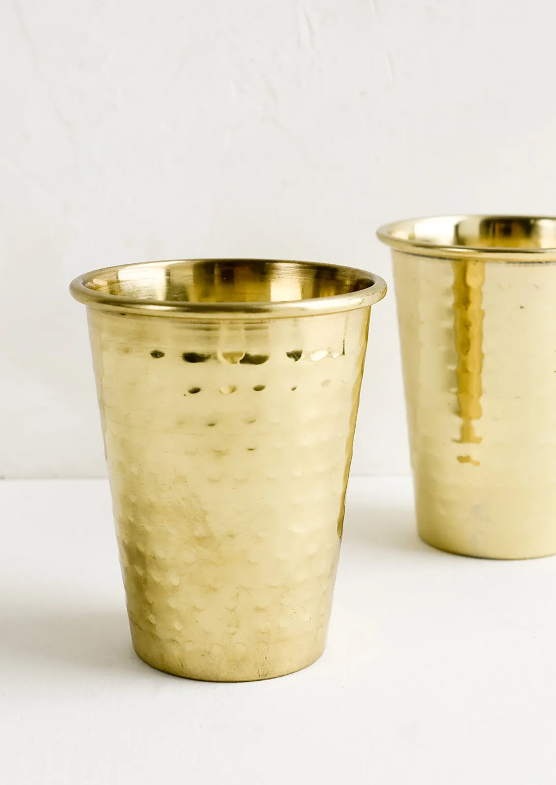 Hammered Brass Tumbler