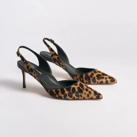 Marion Parke Classic Slingback in Leopard