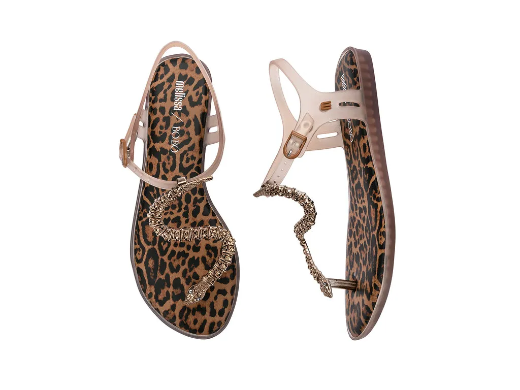 Melissa Solar II X Bobo AD Brown Flat Flipflops Sandal For Women