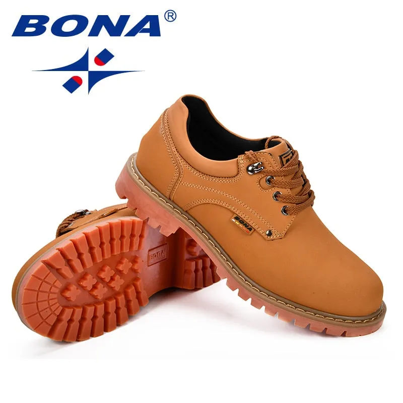 Men's Casual Oxfords Leather Shoes.