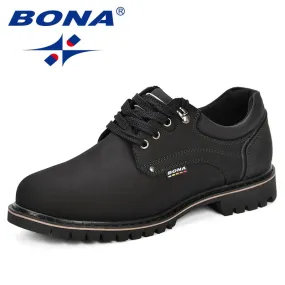 Men's Casual Oxfords Leather Shoes.