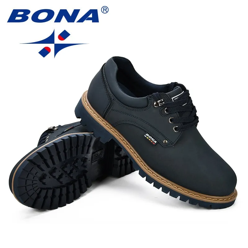 Men's Casual Oxfords Leather Shoes.
