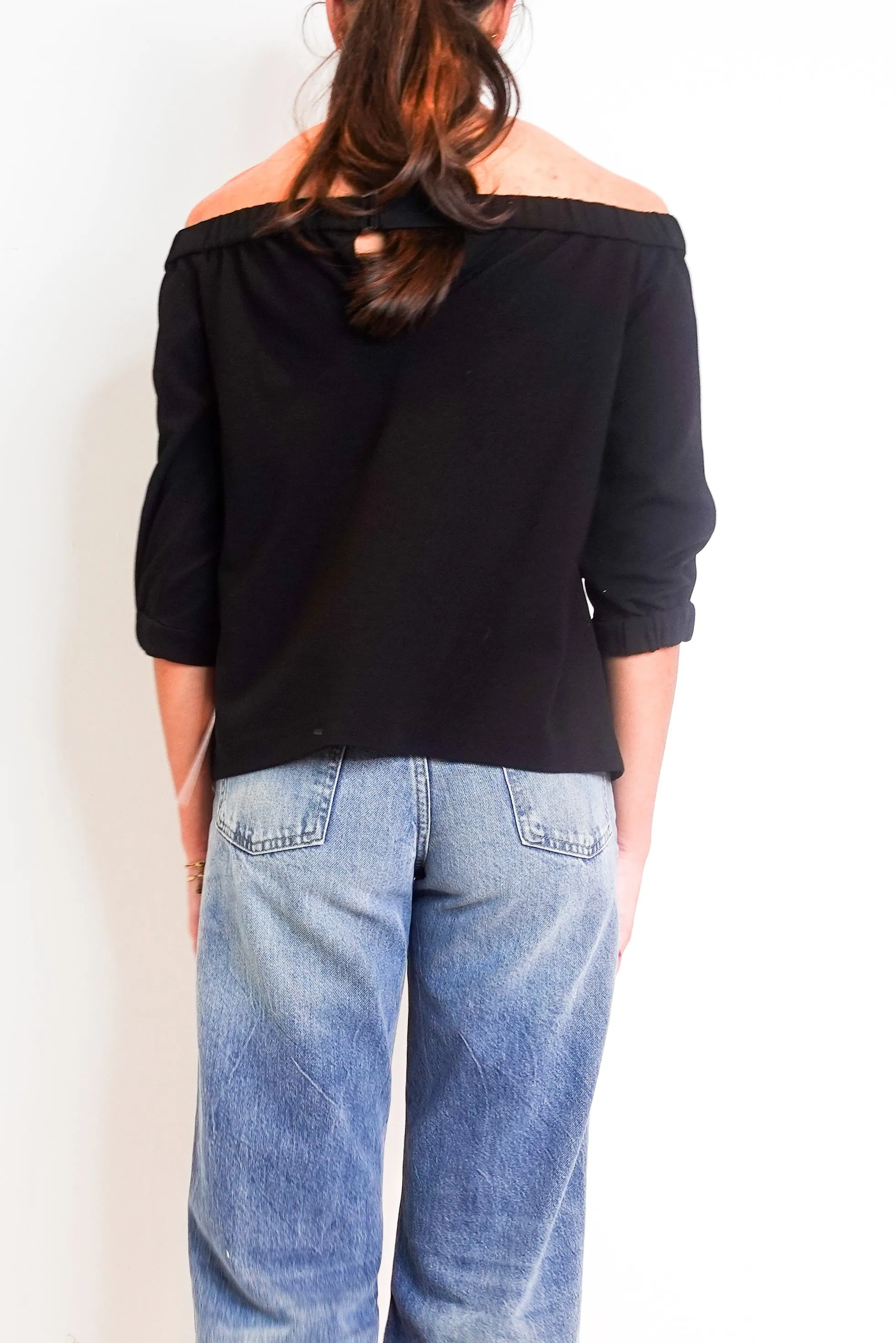 Off the Shoulder Black Top RRP £150