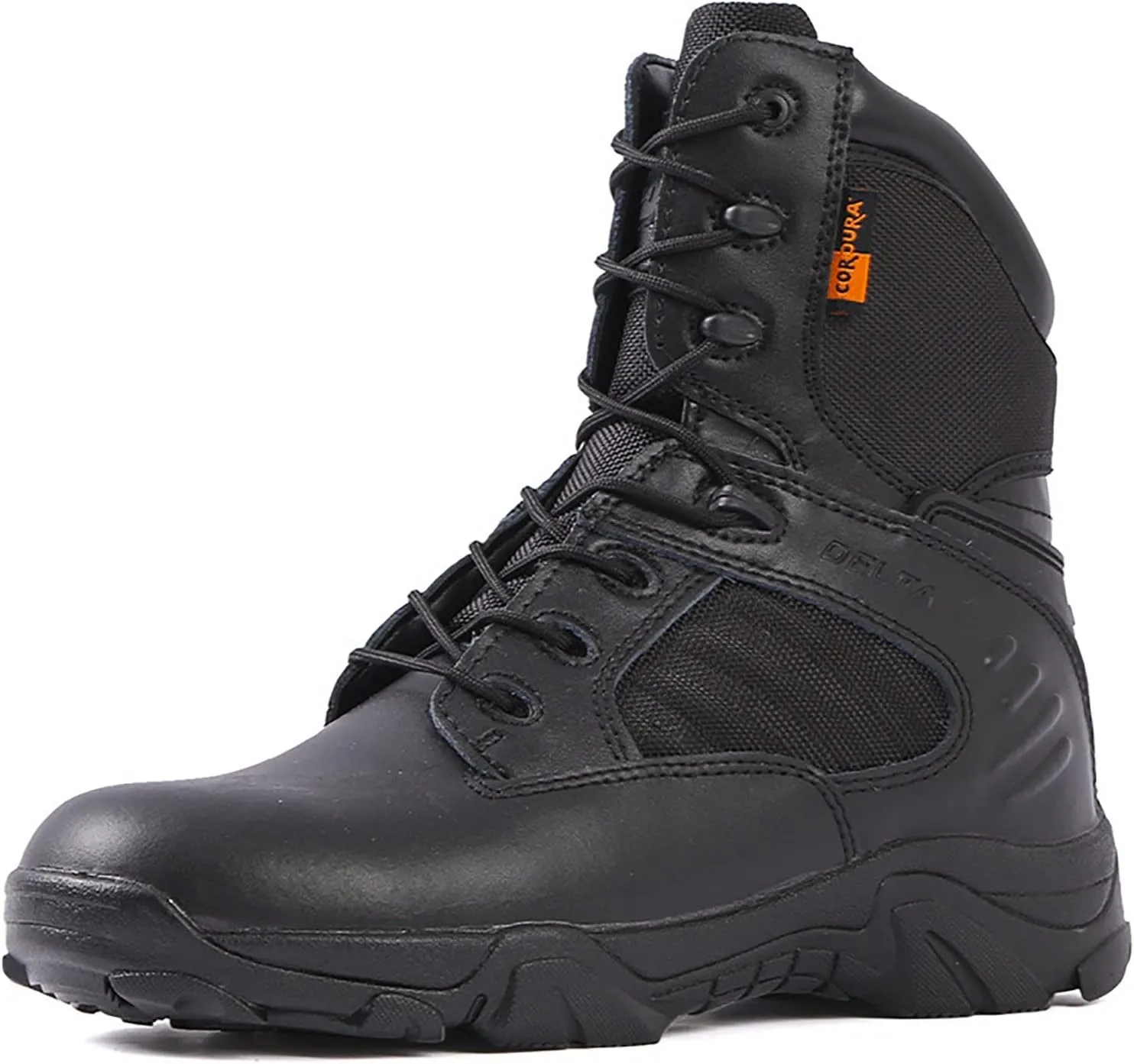 Outdoor Men's Tactical Military Boots, Outdoor Durable Waterproof Rubber Sole Military Work and Desert Boots, Comfortable Shock Absorption Boots