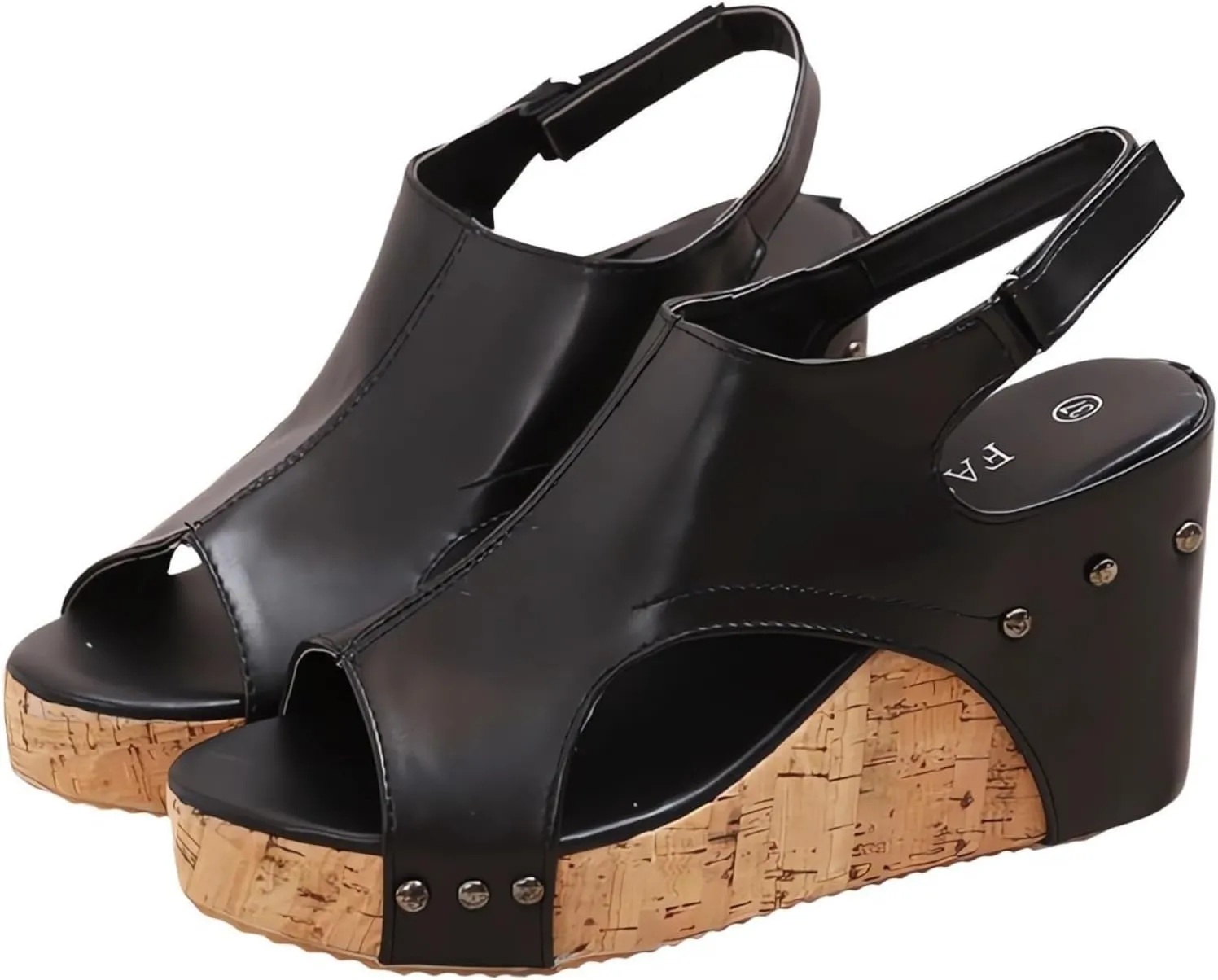 Platform Wedge Sandals for Women Dressy Summer Orthopedic Open-Toe Cork Sandals Comfortable Shoes