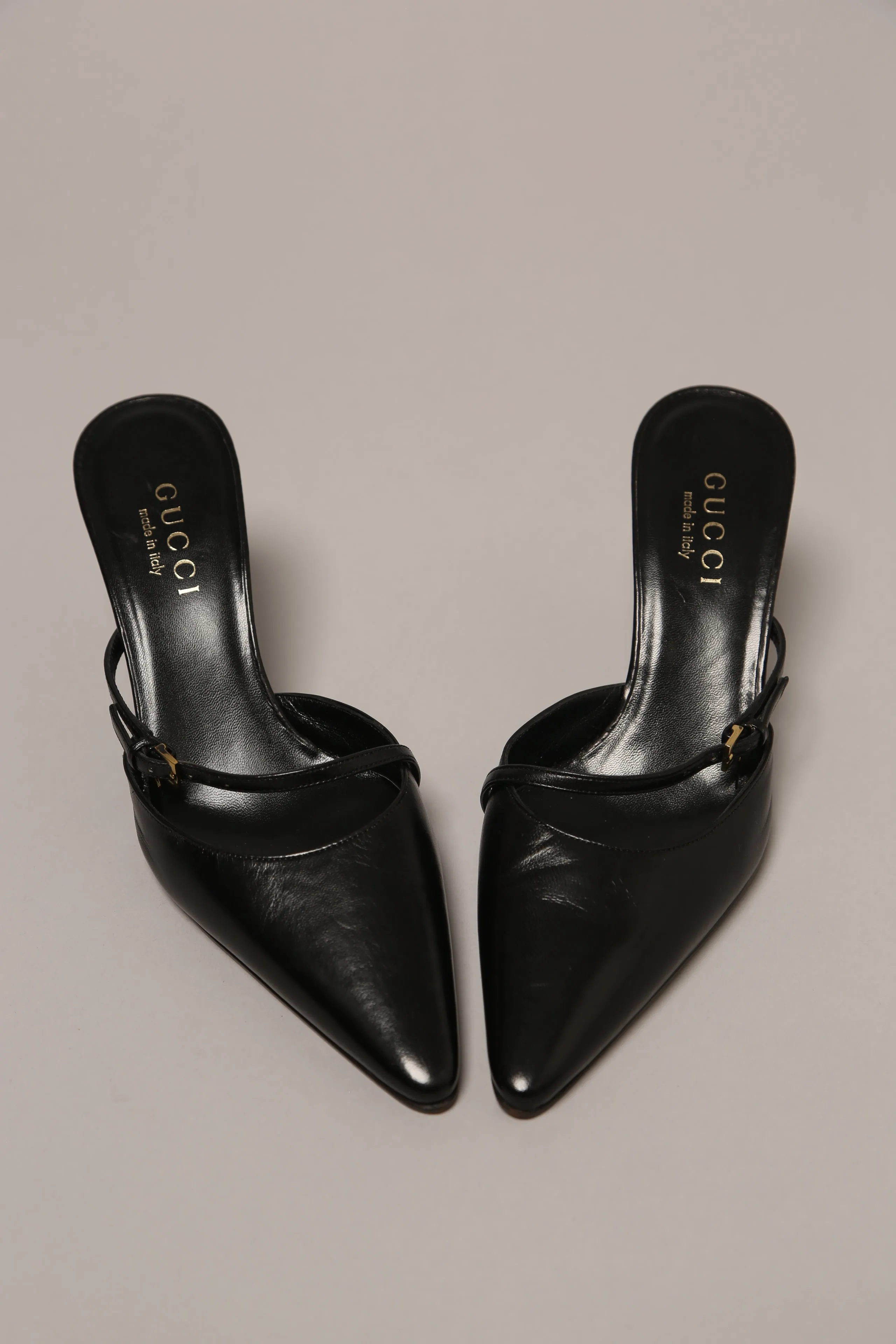 Rare GUCCI Mules Black