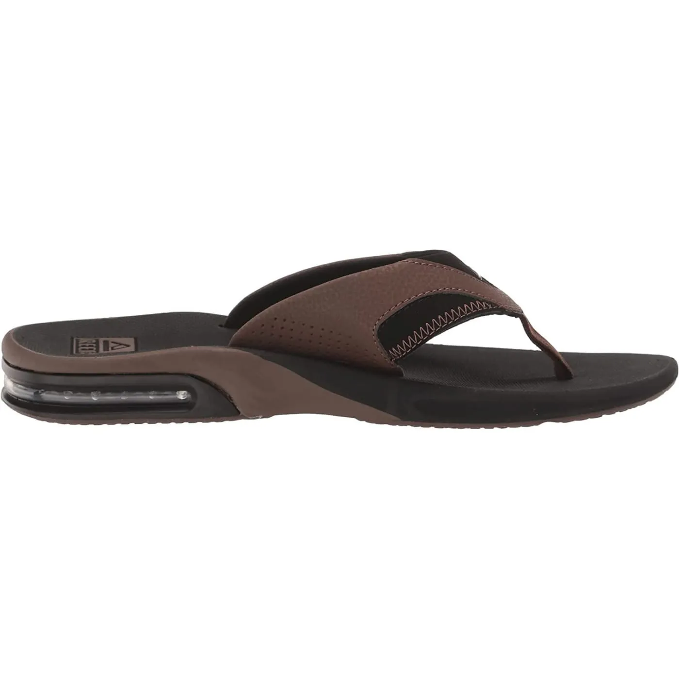 Reef Fanning Black Tan Mens Flip Flops
