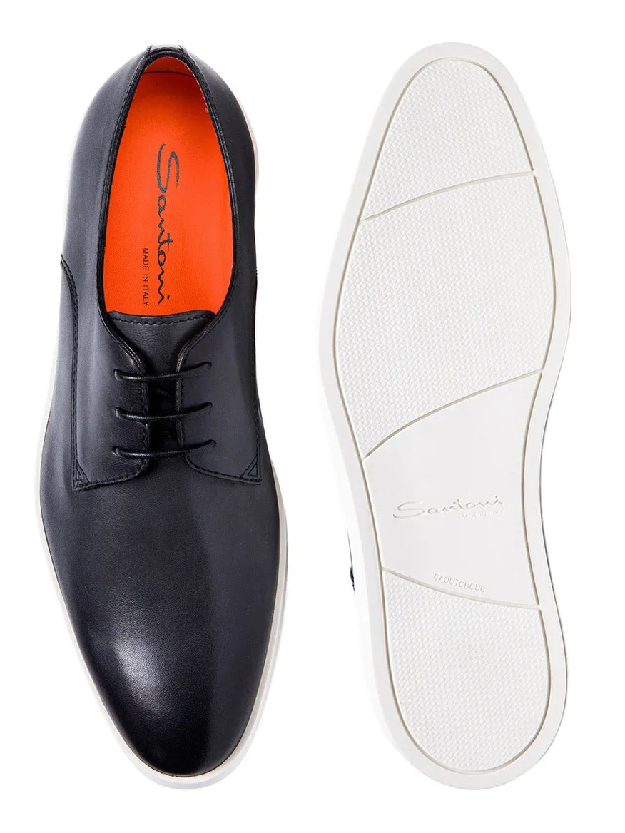 Santoni Dilate Leather Oxford in Grey