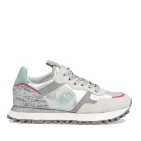 Scarpe Donna LIU JO Sneakers Effetto Laminato con Dettagli Mélange Silver