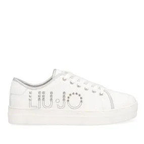 Scarpe Junior LIU JO linea Alicia 43 Sneakers Bianca con Logo Borchiato
