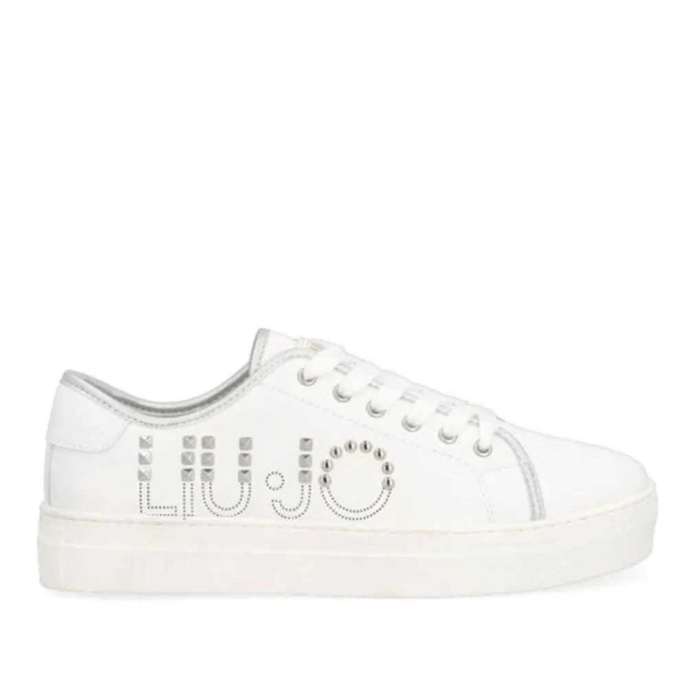 Scarpe Junior LIU JO linea Alicia 43 Sneakers Bianca con Logo Borchiato