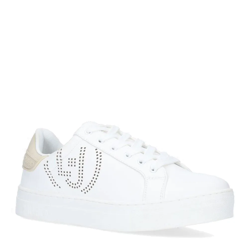 Scarpe Junior LIU JO linea Alicia 44 Sneakers color Latte con Logo Traforato