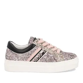 Scarpe Junior LIU JO linea Alicia 47 Sneakers con Glitter colore Nude
