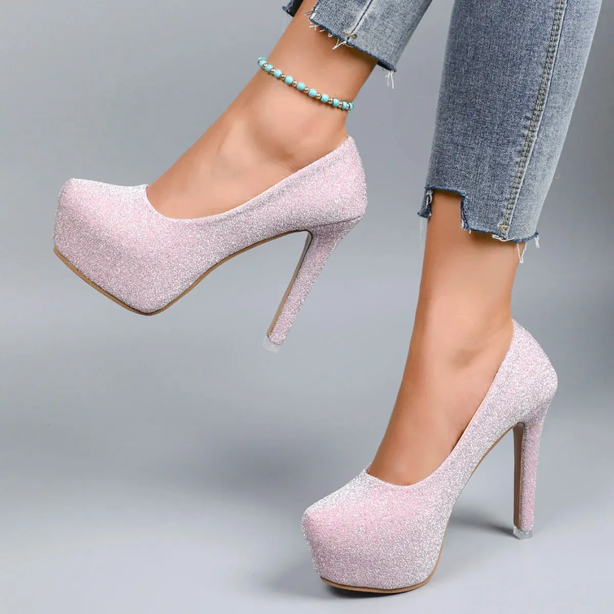 Sexy Casual Plus Size Platform Luxury Wedding Party High Heel