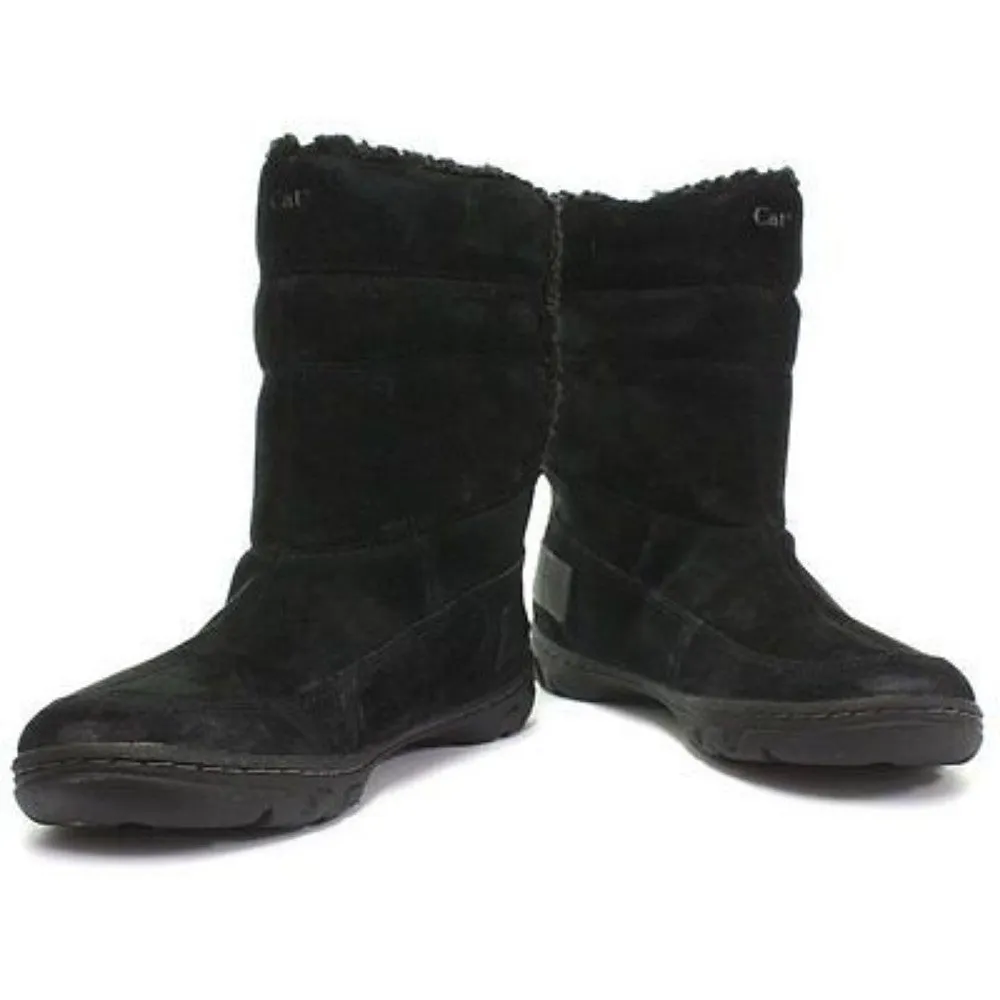 Shayna Black Suede Caterpillar