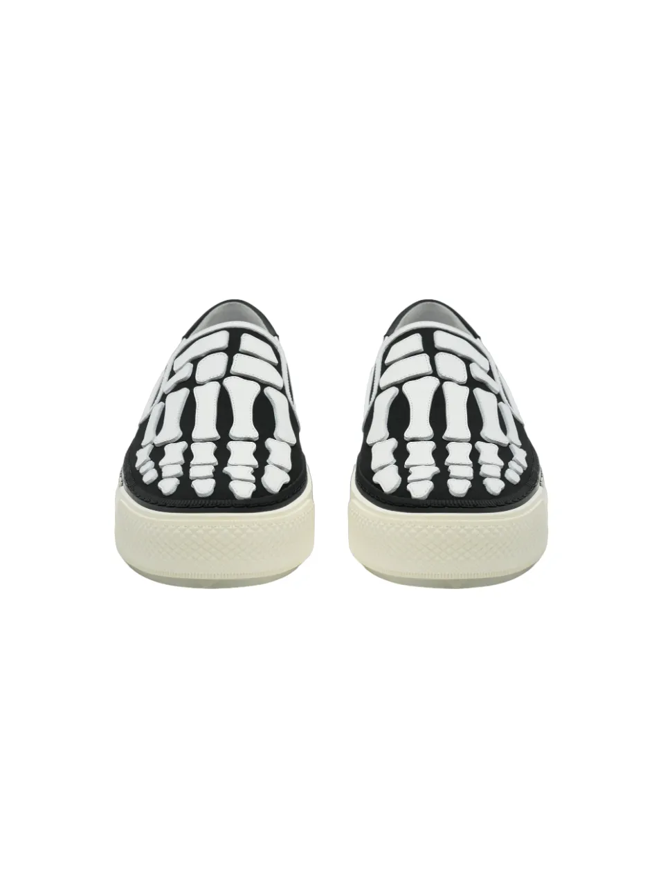 Skel Top Slip On Sneakers (White/Black)