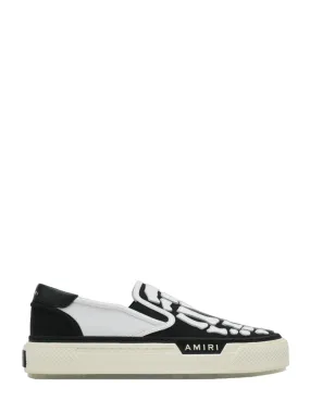 Skel Top Slip On Sneakers (White/Black)