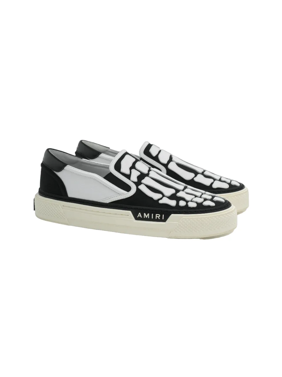 Skel Top Slip On Sneakers (White/Black)