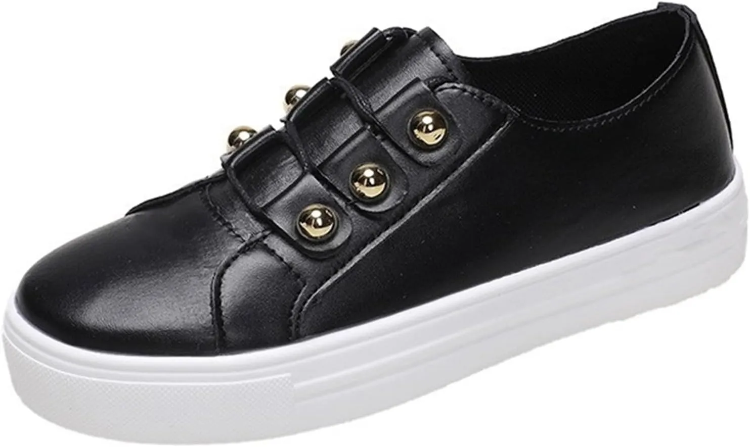 Sneakers For Women Slip On Arch Support Women's Fashion Canvas Shoes Round Toe Lightweight Non-Slip Flat Shoes Classic Casual Fall Soft Comfort Breathable Low Top Walking Sneakers Loafers
