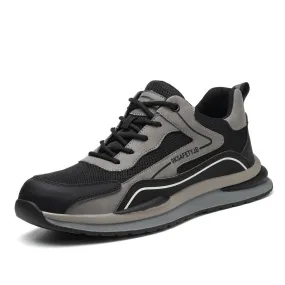 Steel Toe Shoes for Men and Women Lightweight Comfortable Work Safety Puncture Shoes Slip Proof Resistant Indestructible Sneakers Construction Work Utility Shoes