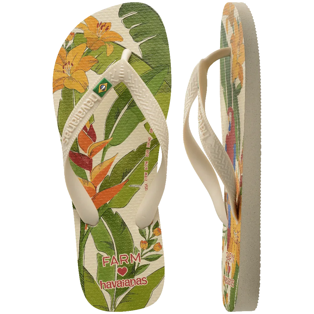 Top FARM Rio Arara Flip Flops