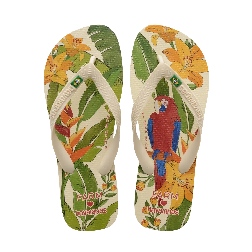 Top FARM Rio Arara Flip Flops