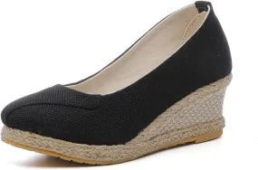 Women's Closed Toe Sandals Slip On Comfortable Platform Wedge Sandals Arch Support Walking Slippers Comfortable Orthopedic Mules Casual Summer Dressy Slippers