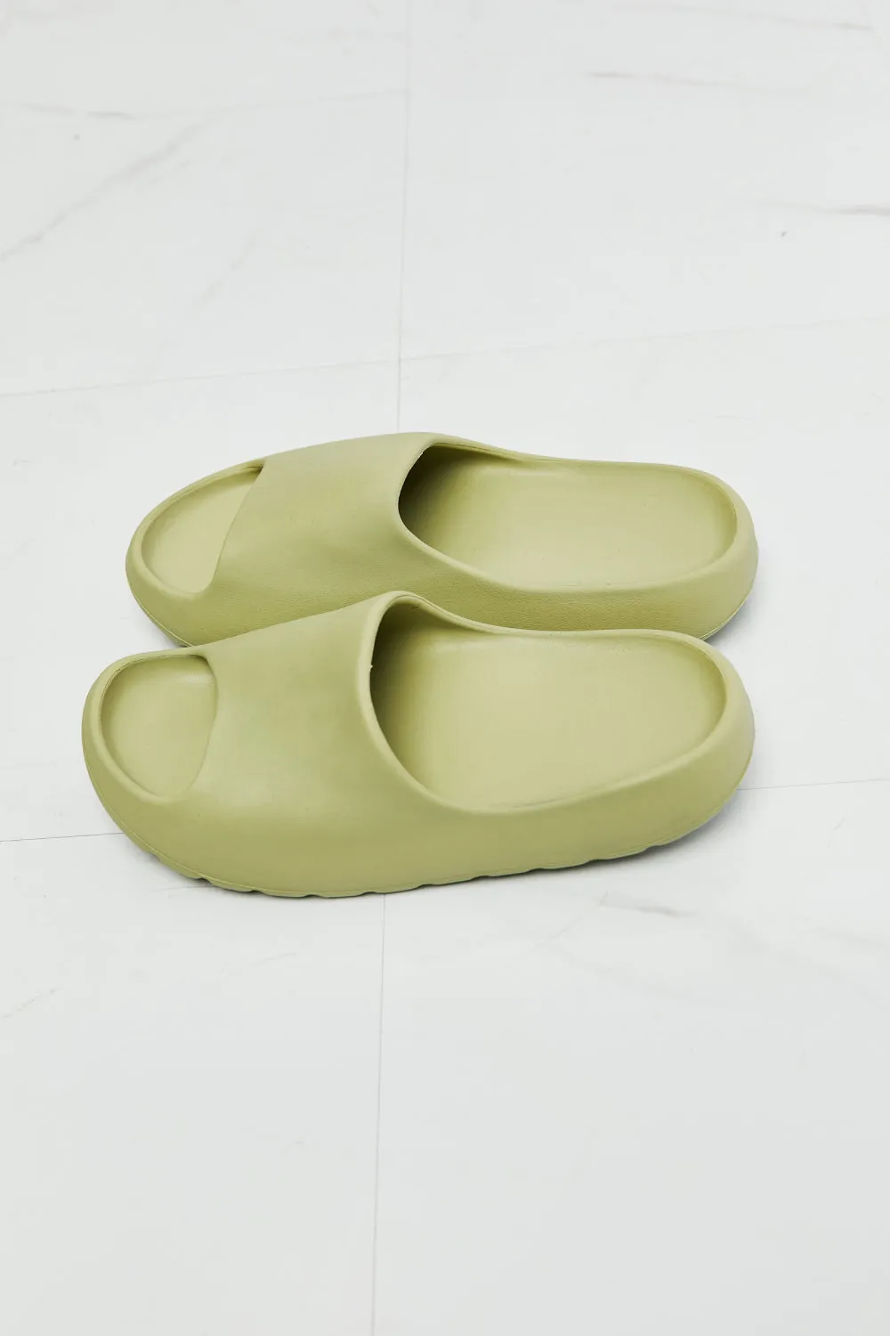 Womens Green In My Comfort Zone Slides