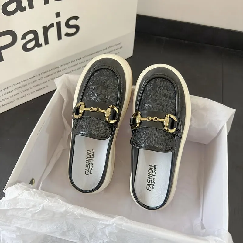 Women's Loafer Mules, Comfortable Slip On Mules for Ladies